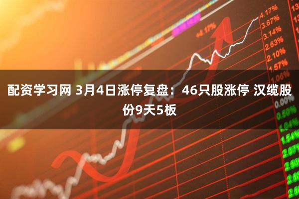 配资学习网 3月4日涨停复盘：46只股涨停 汉缆股份9天5板